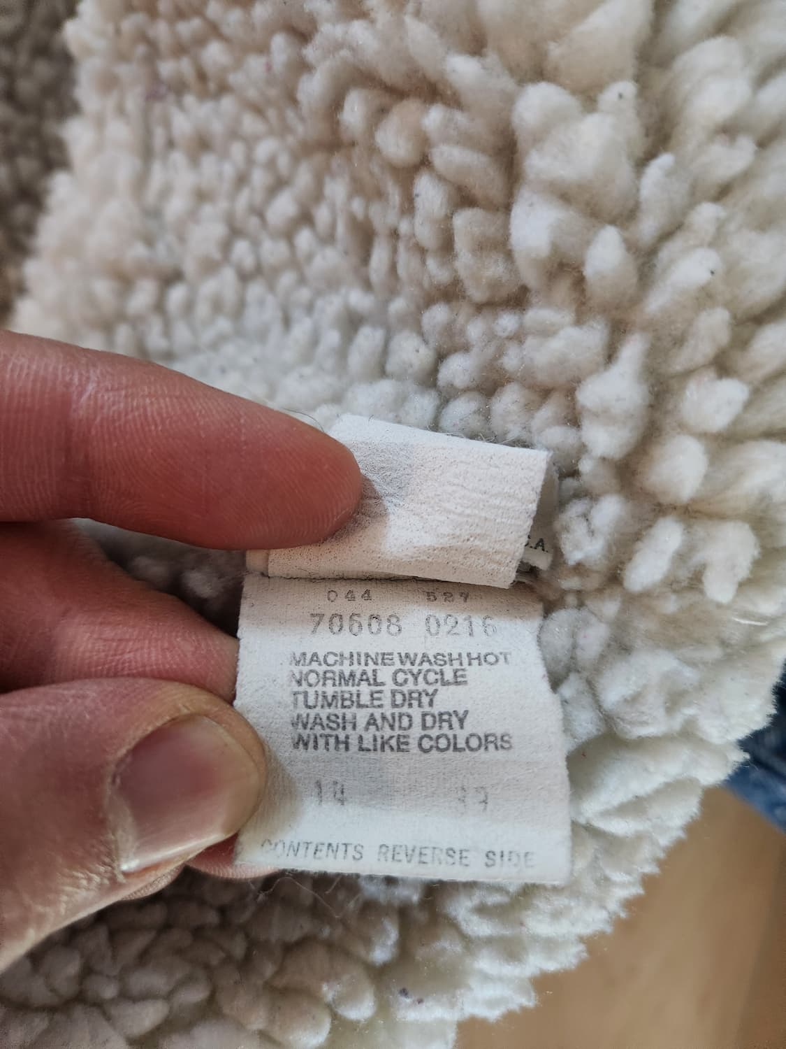 80~90s 리바이스 쉐르파 데님 트러커 자켓 46R(L정도) 상품이미지4