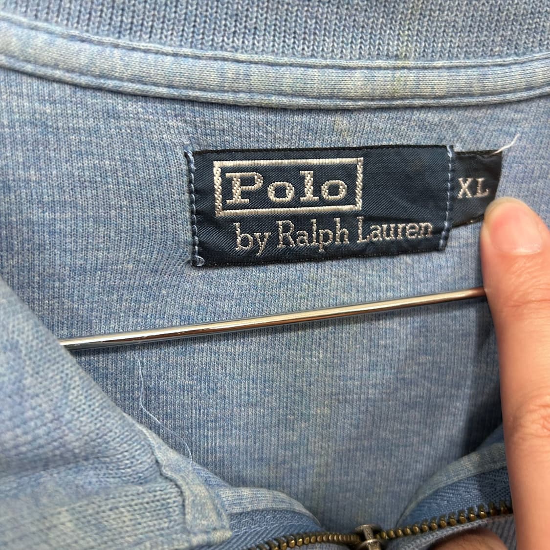 폴로 랄프로렌 스몰포니 니트 코튼 반집업 상품이미지3