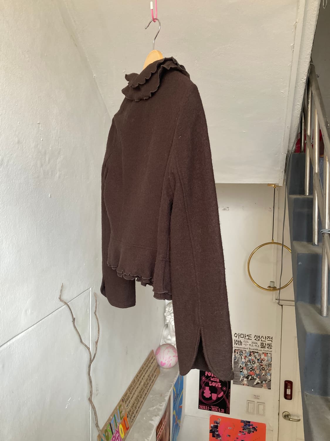 에스닉 브라운 러플 자켓 상품이미지9