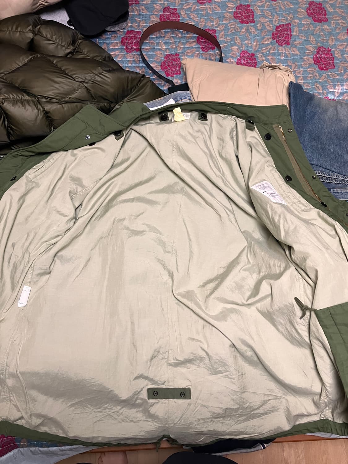 24fw 카키스 m65 피쉬테일 4 xl 올리브 그린 상품이미지3