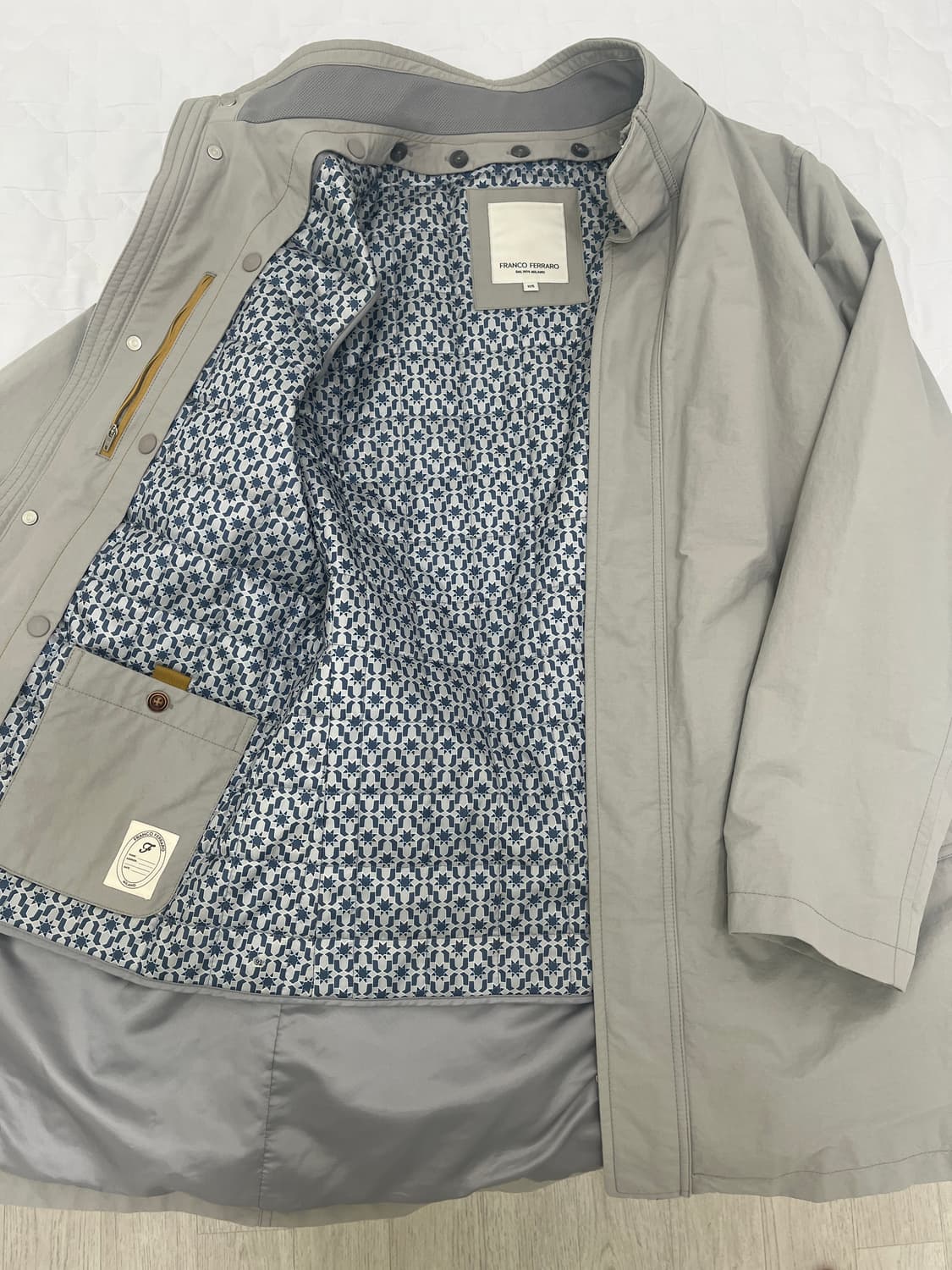 프랑코페라로 남성 코트 자켓 (105 라지) 그레이 상품이미지2