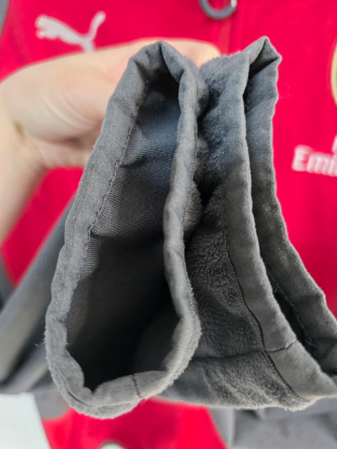 푸마 아스날 트레이닝탑 하프집업 후리스 상품이미지9