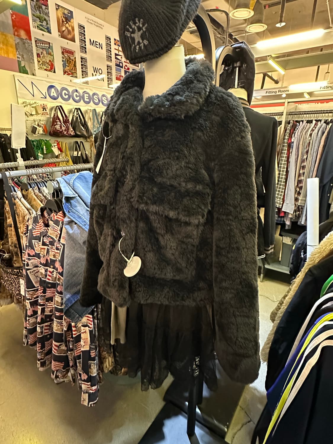 VINTAGE 빈티지 블랙 에코퍼자켓 상품이미지1