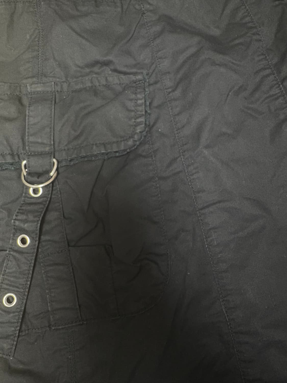 빈티지 카고 링클 맥시 스커트 상품이미지2