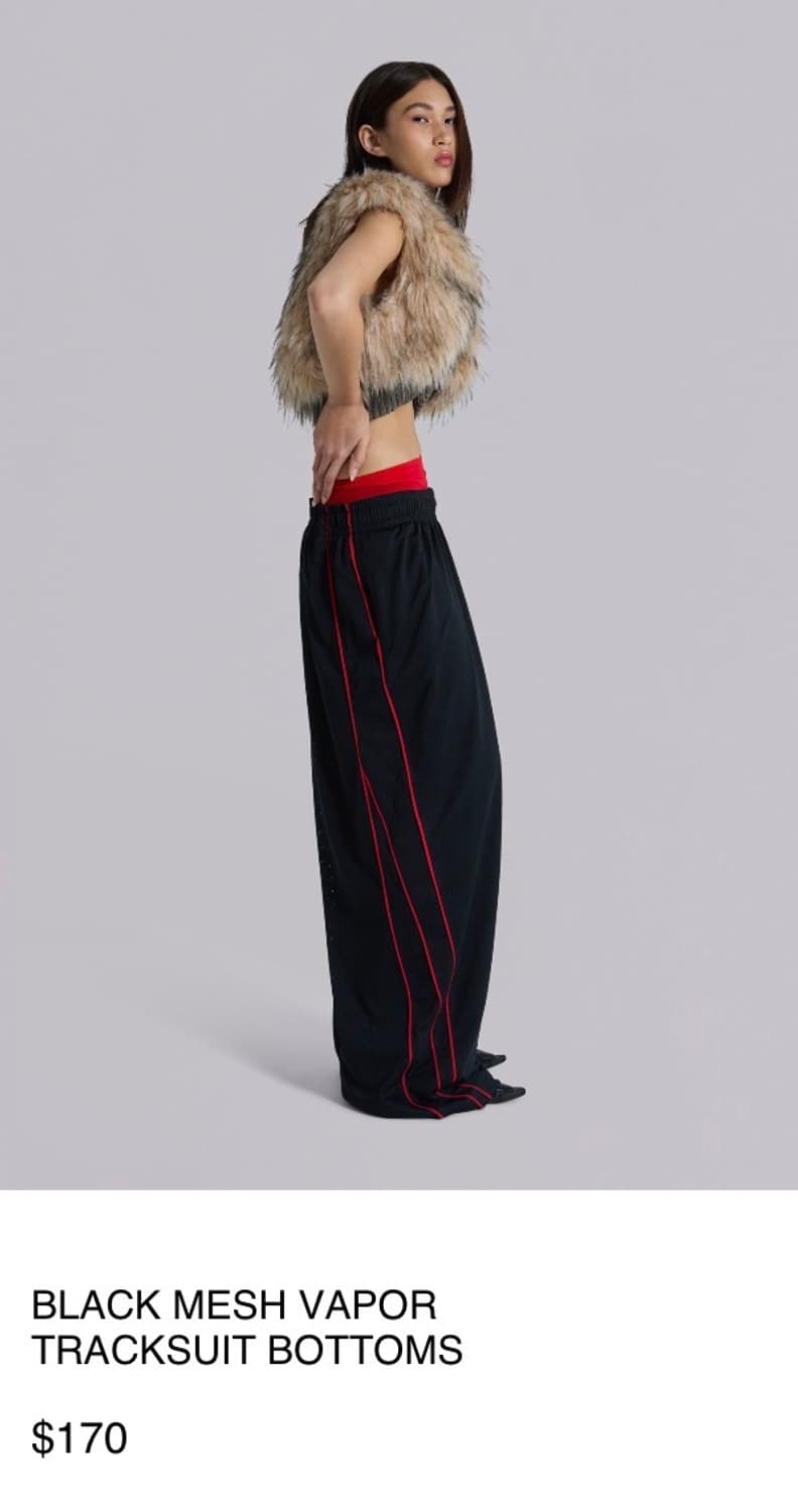 제이디드런던 블랙 매쉬 베이퍼 트랙수트 상품이미지5