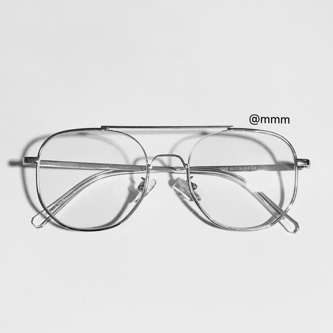 (Unisex) 은테 세미 보잉 안경 상품이미지4