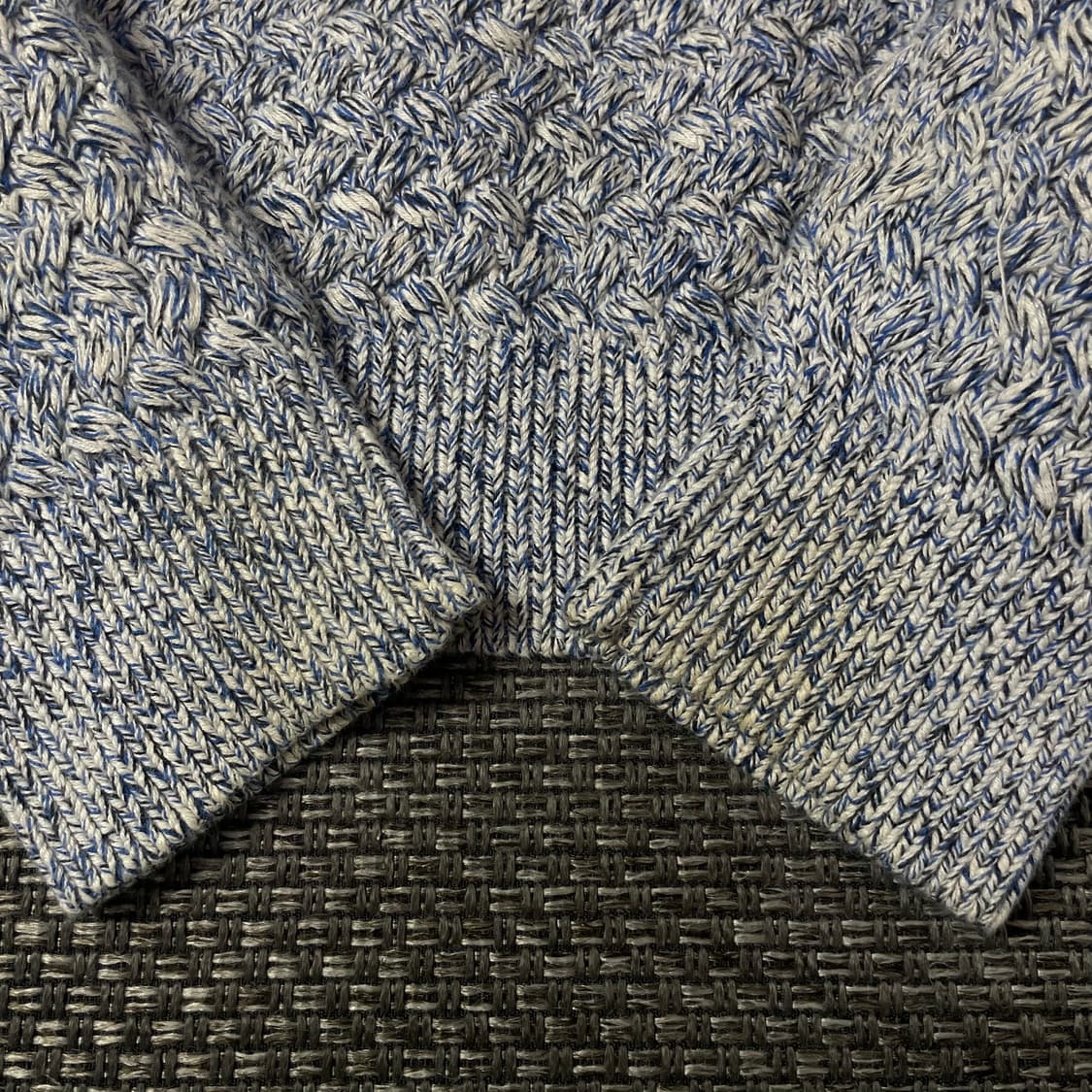 타미힐피거 블루 그라데이션 패턴 라운드넥 긴팔 니트 L 상품이미지8