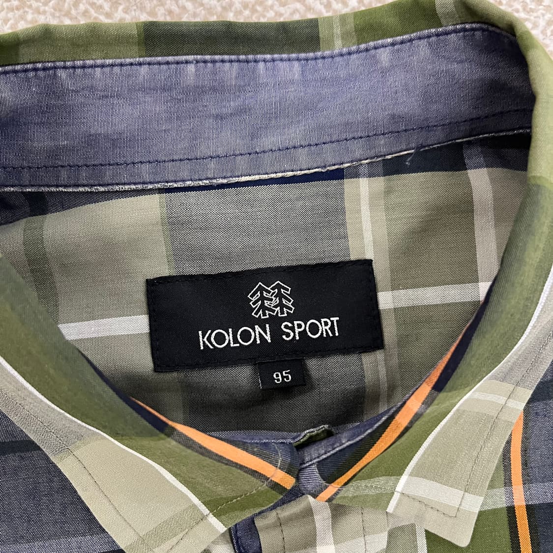 [95] 코오롱스포츠 체크무늬 긴팔 셔츠 남방 1219M2 상품이미지2