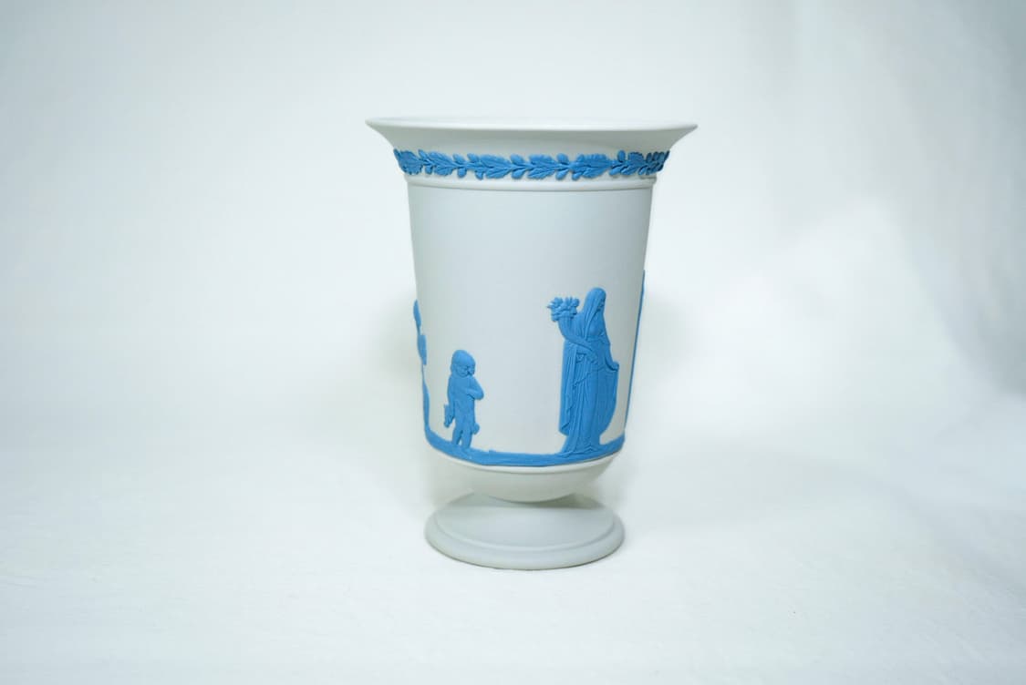 [영국엔틱] 웨지우드 제스퍼웨어 도자기 중형 나팔형베이스_ 화이트 상품이미지5