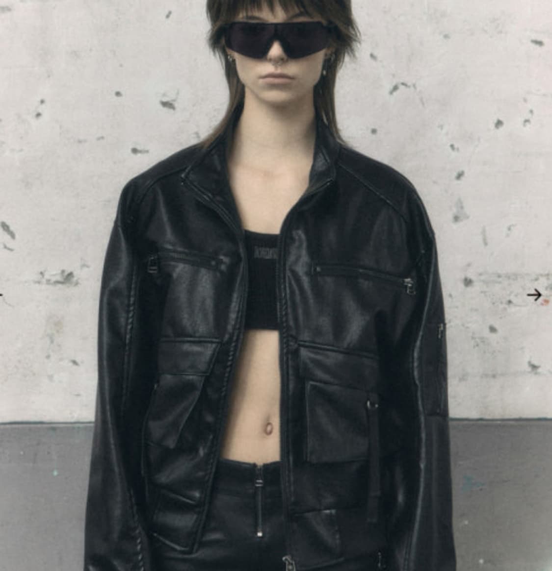 보헴서 하이넥 포켓 자켓 상품이미지1