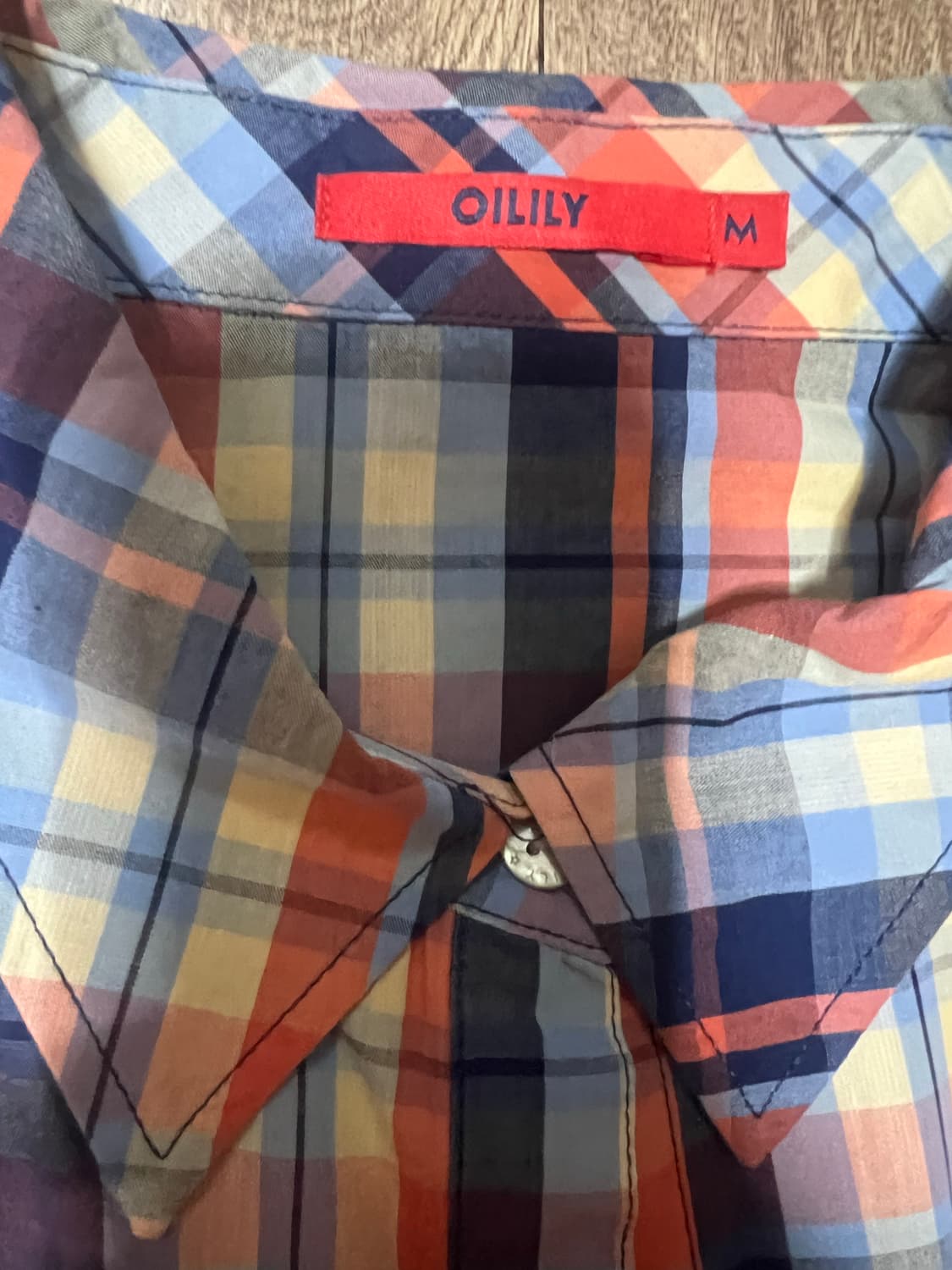 오일릴리(Oilily) 빈티지 체크 셔츠 원피스 상품이미지3