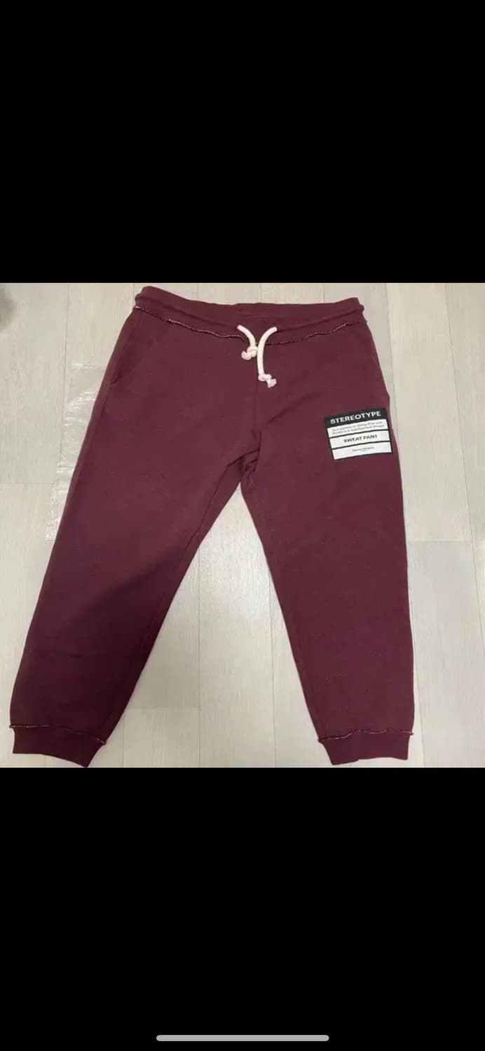 정품 마르지엘라 버건디 스티치 트레이닝바지 조거팬츠 상품이미지1