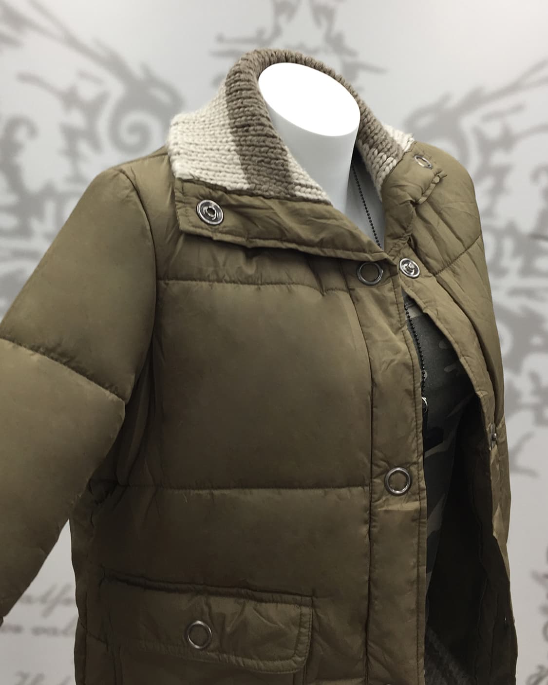 Y2K Khaki padding 상품이미지3