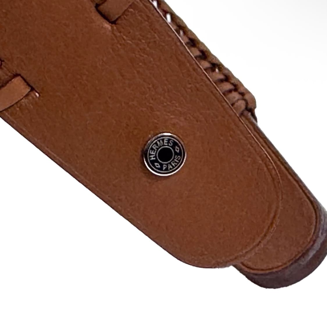 에르메스 25fw 그레이스 레더 헤어밴드 머리띠 브라운 H211012G 상품이미지6