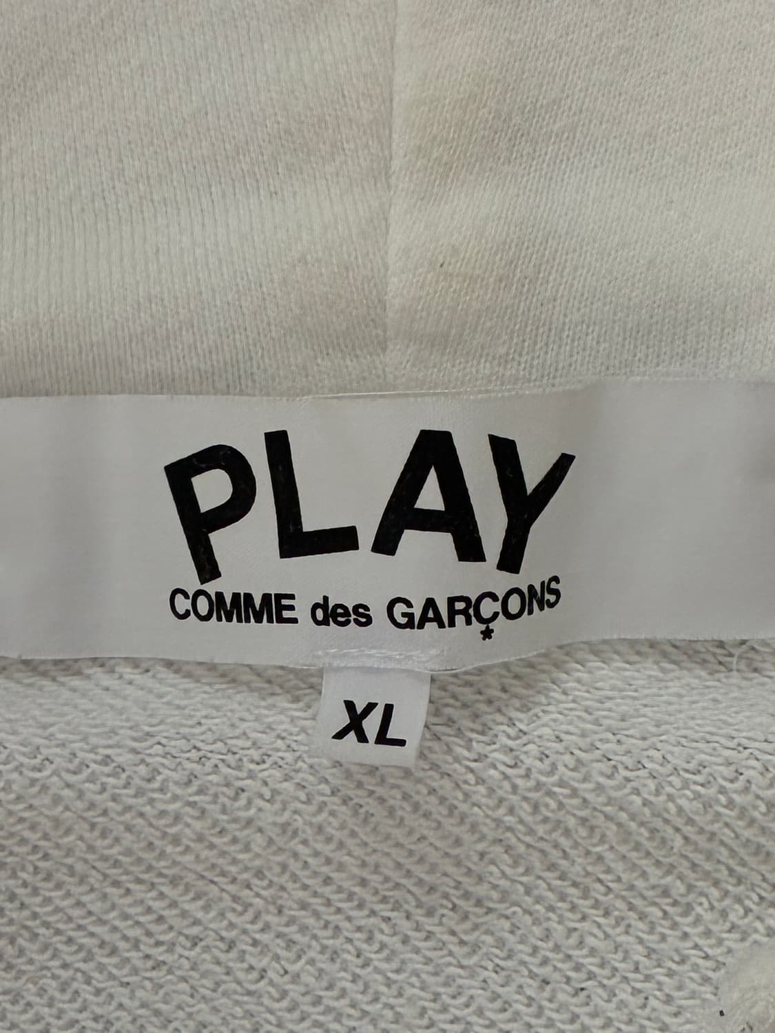 꼼데가르송 더블 하트 후드 집업 XL 상품이미지3