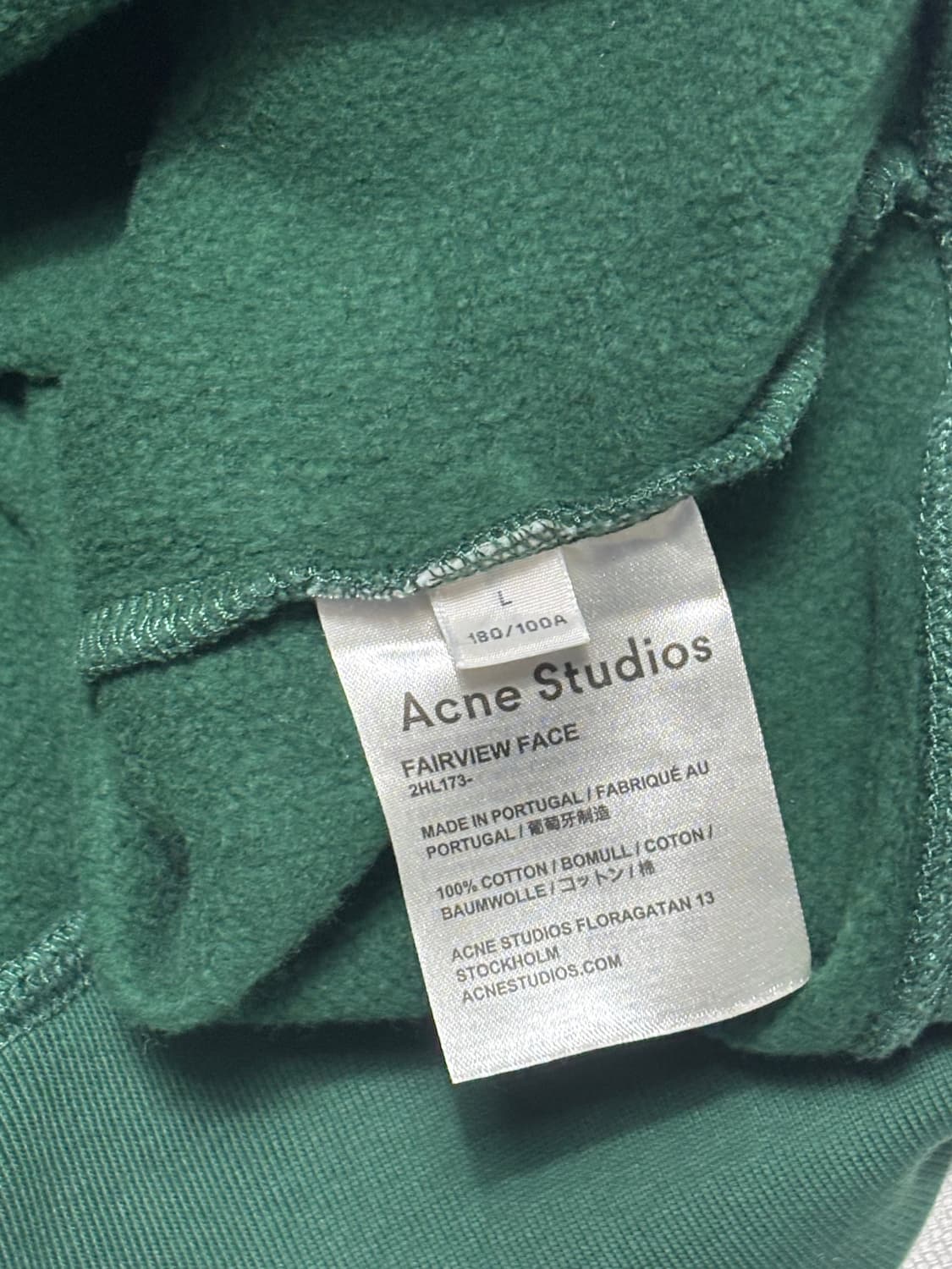 L 아크네스튜디오 그린 맨투맨 상품이미지5