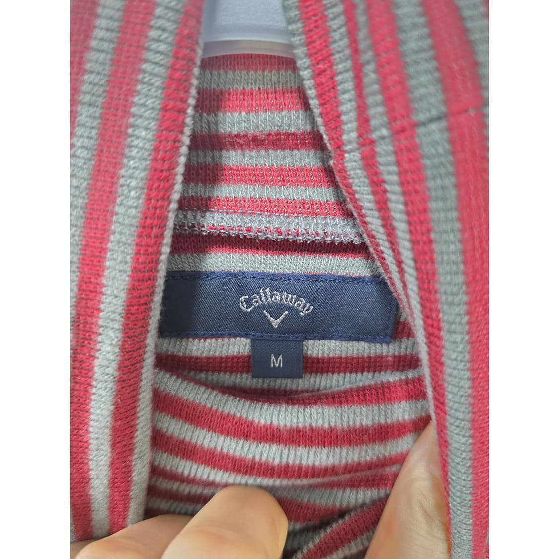 택포) 캘러웨이 스트라이프 골프 목티 M 상품이미지2