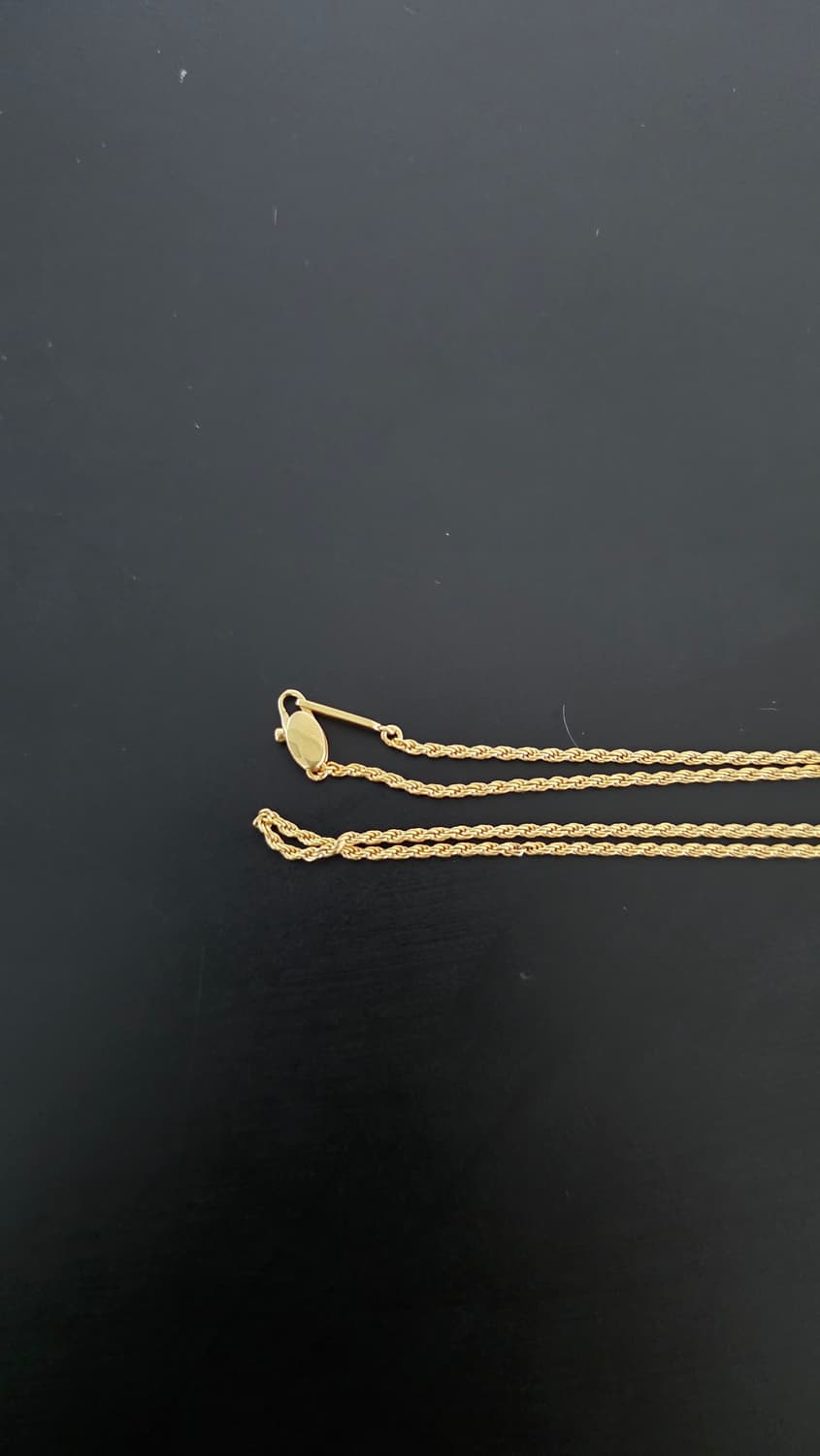 18k 이태리체인 금목걸이줄43.5cm 붕어장식 /  1돈35g 상품이미지4