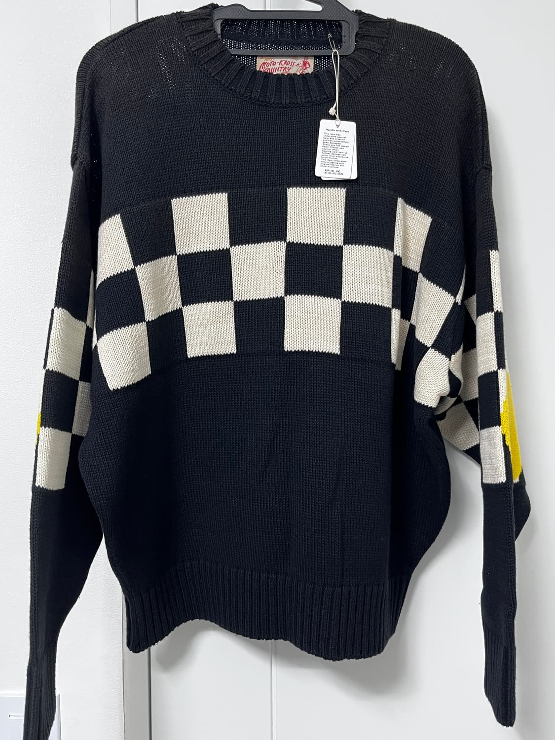 캐피탈 체커 플래그 스마일 스웨터 새상품 싸게팝니다! 상품이미지2