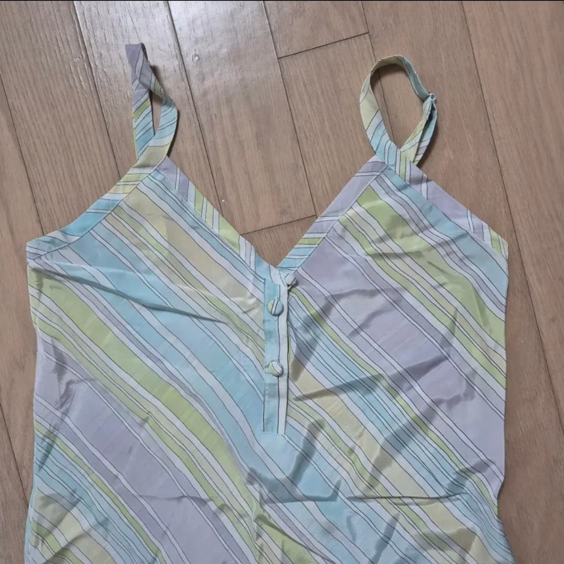 파스텔 사선 스트라이프 슬립 상품이미지2