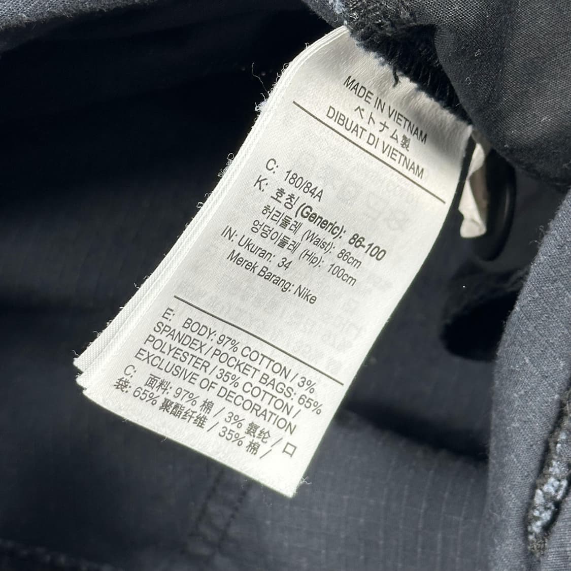 34 나이키 sb 립스탑 더블포켓 카고팬츠 블랙 상품이미지6