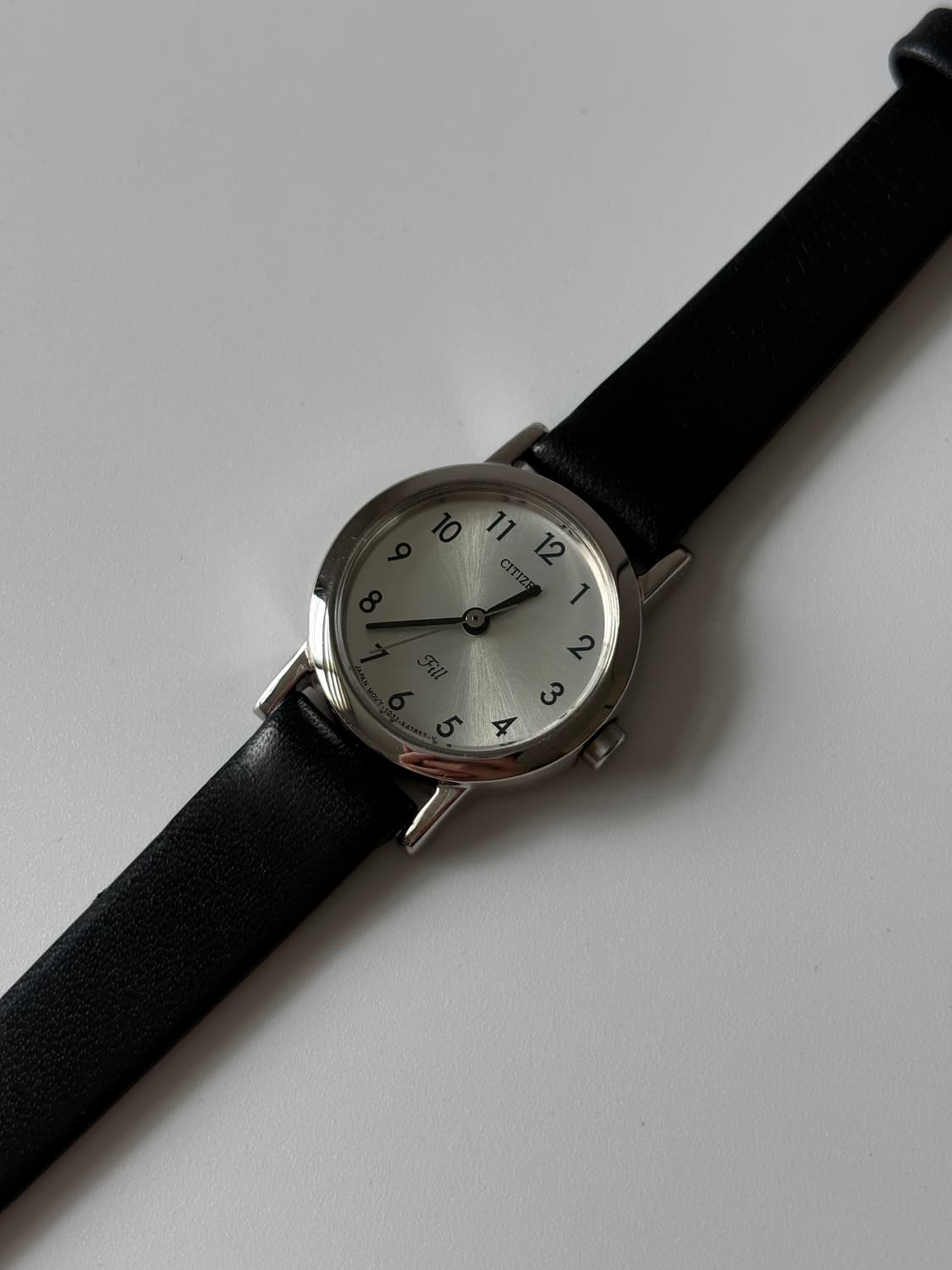 1990년대 빈티지시계 Fill 아라빅 인덱스 실버 쿼츠 여성 상품이미지1