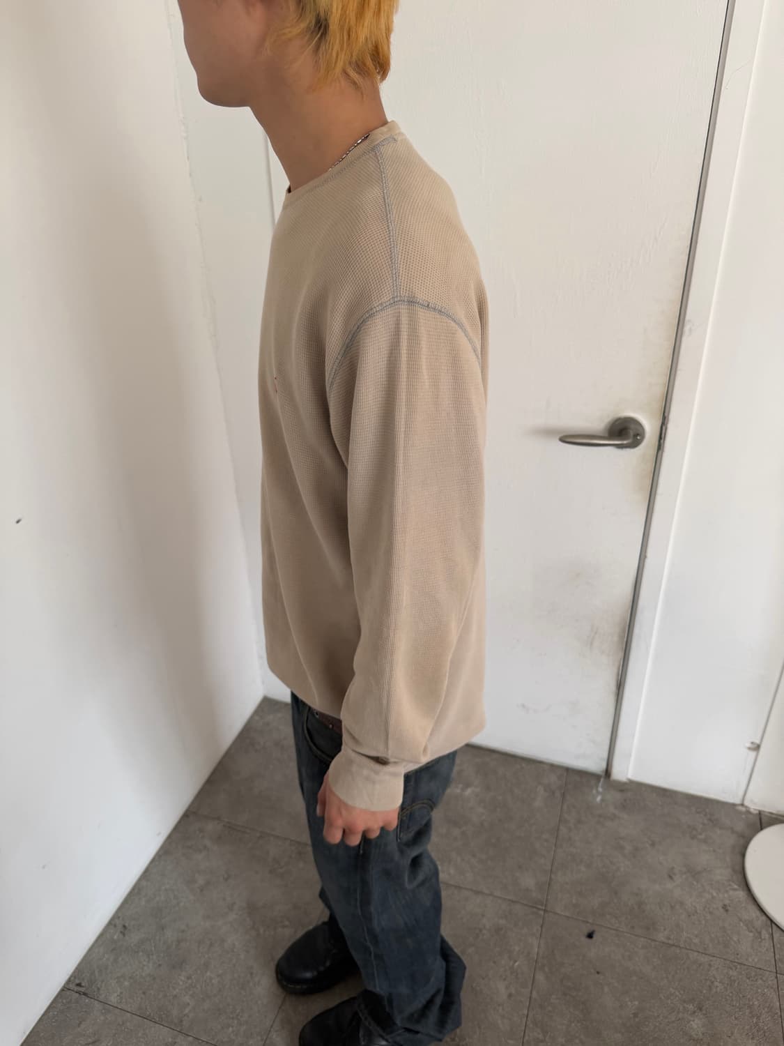 폴로 와플 롱슬리브 상품이미지5