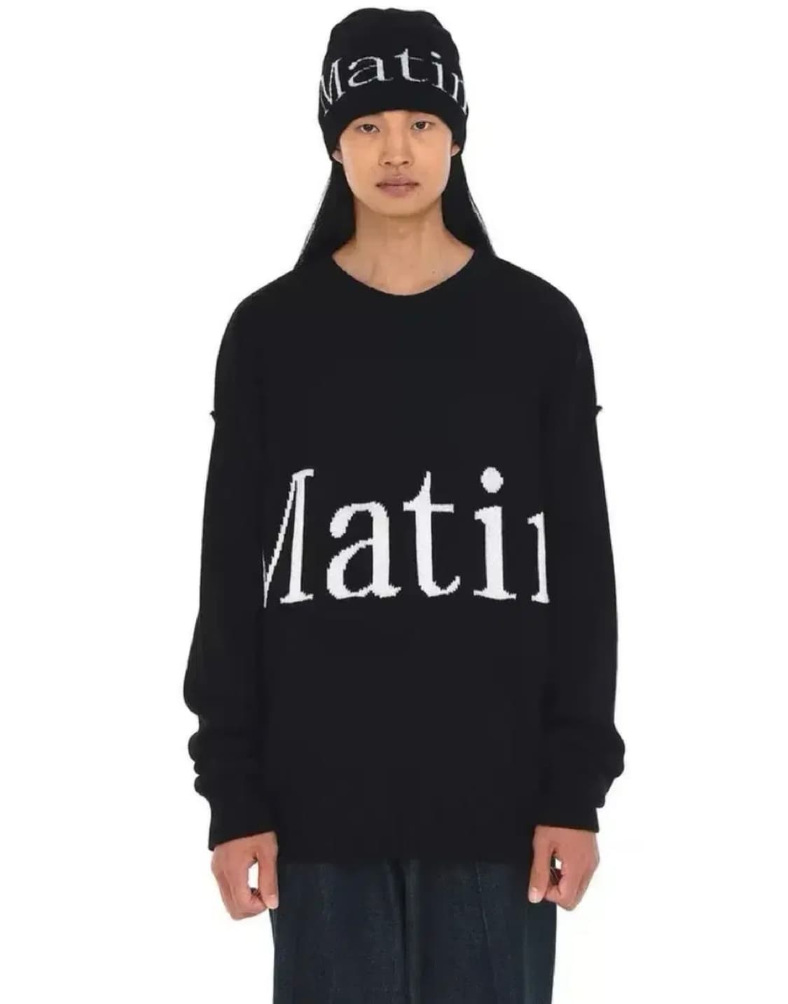 마뗑킴 빅로고 니트 상품이미지1