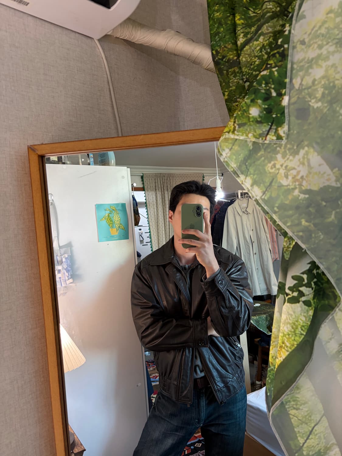 105) 00s 소가죽 A-2 레더 봄버 자켓 상품이미지3