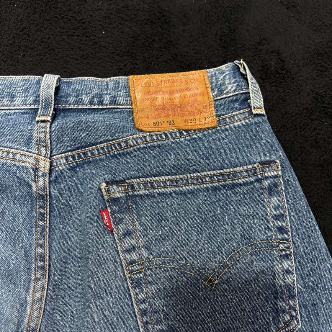 30 리바이스501 93 중청 크롭 데님팬츠 상품이미지3