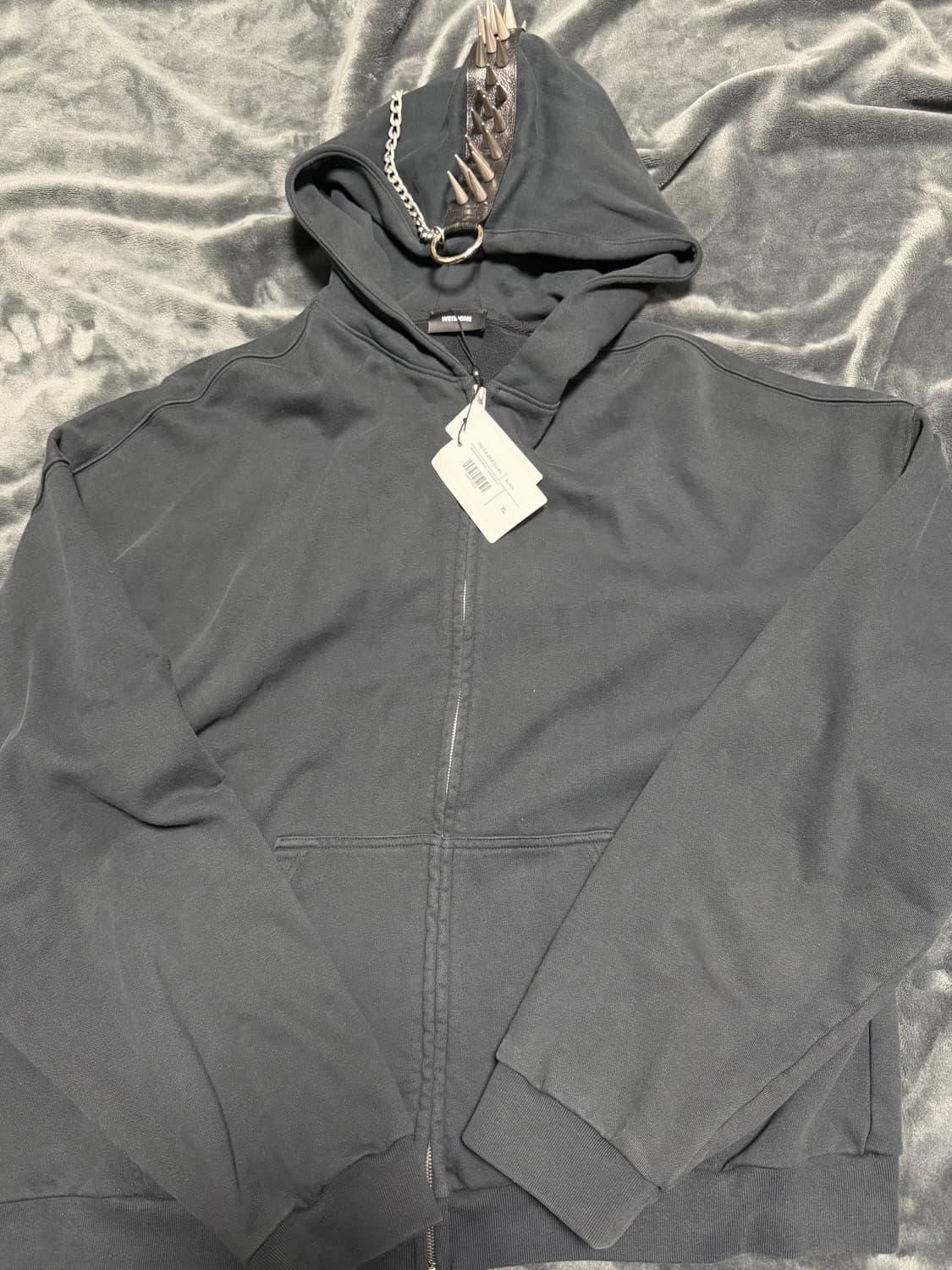 WE11DONE MOHAWK SPIKE DETAIL HOODIE ZIP 상품이미지6