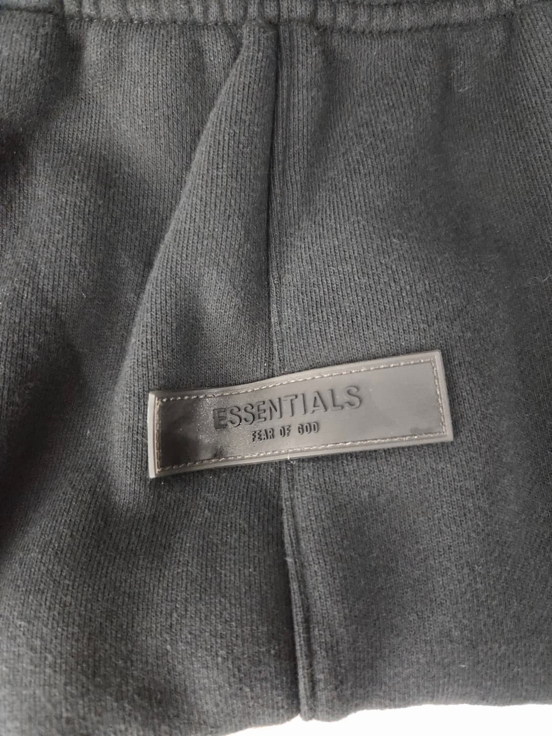 피어오브갓 에센셜(ESSENTIALS) 스웻 반바지 블랙 상품이미지6