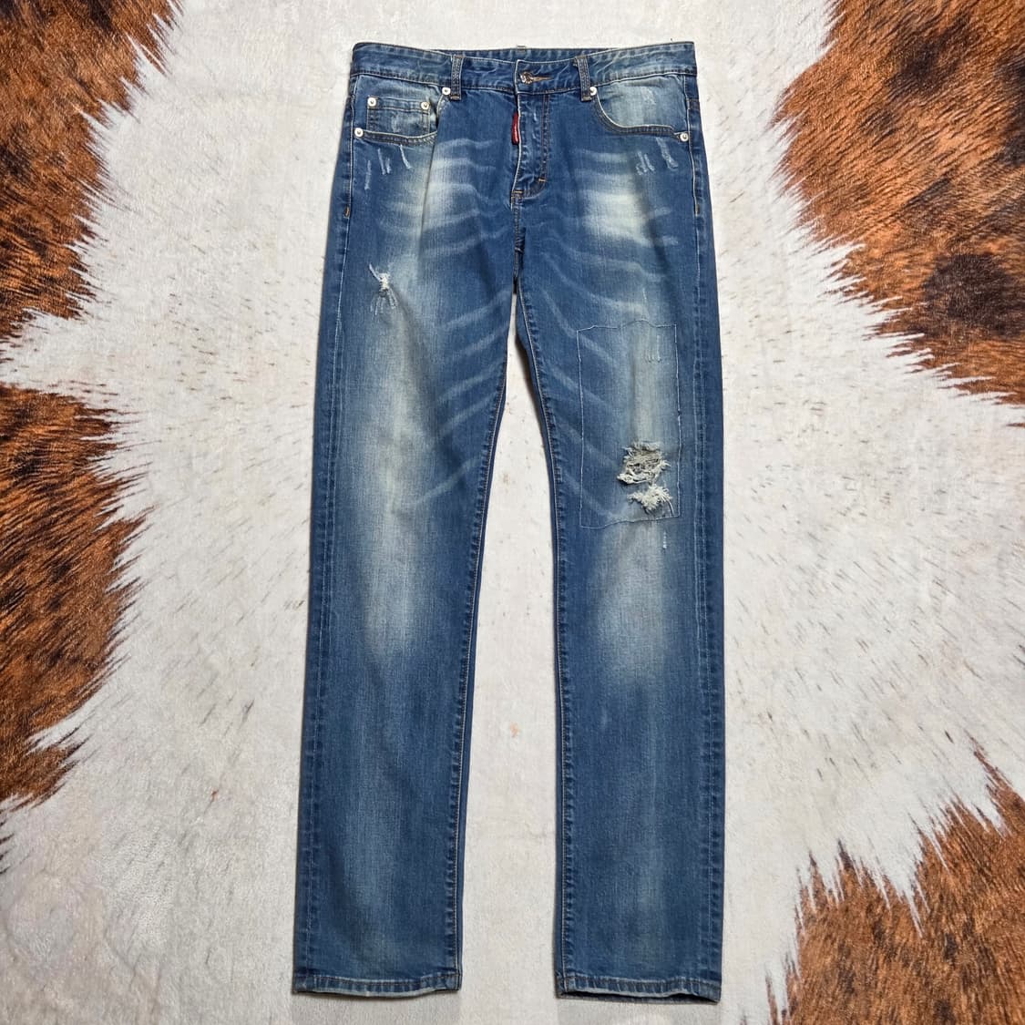 디스퀘어드2 옐로우패치 슬림바이커핏 팬츠 상품이미지4