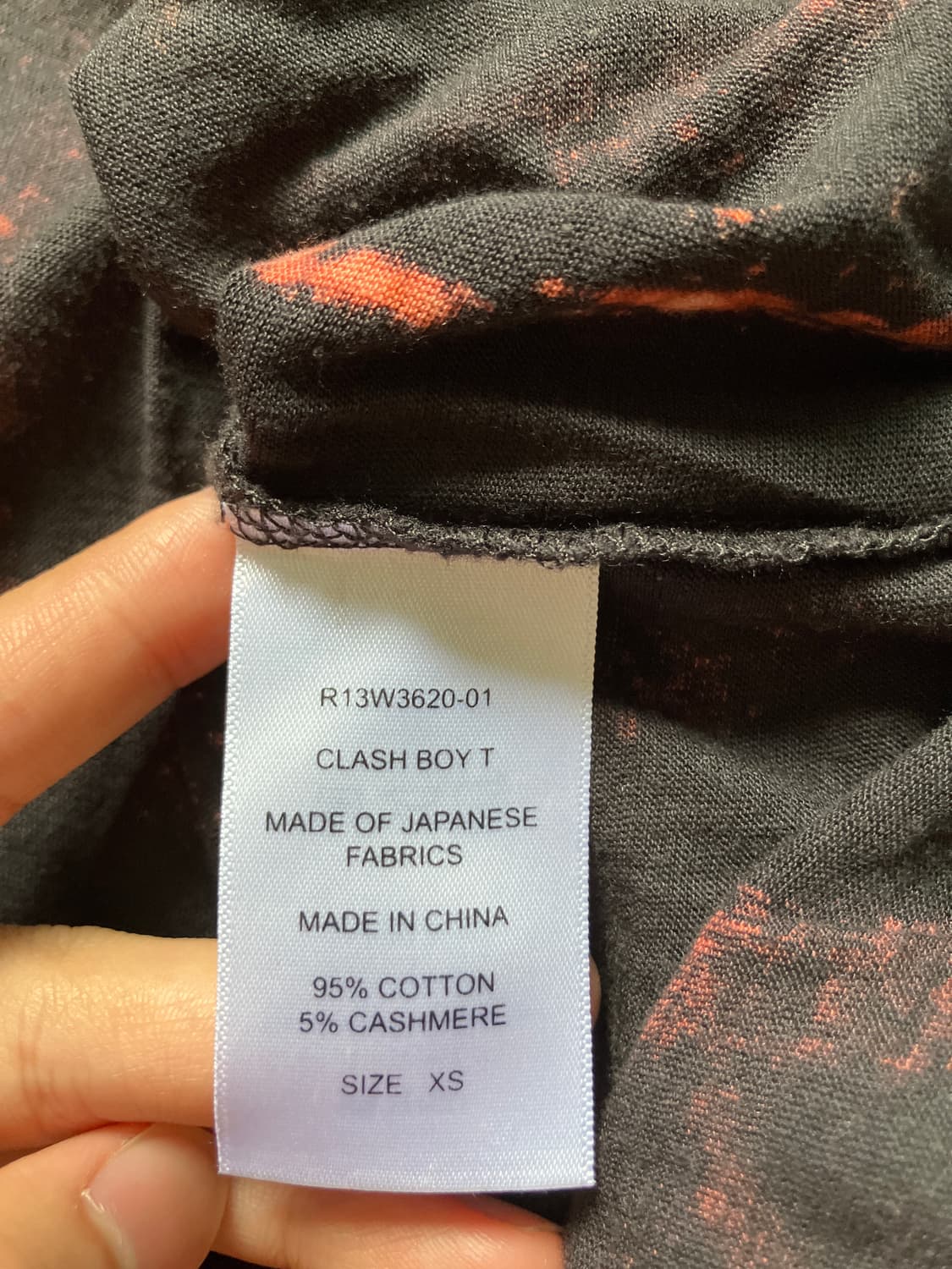 R13 the clash cashmere T shirts 상품이미지6