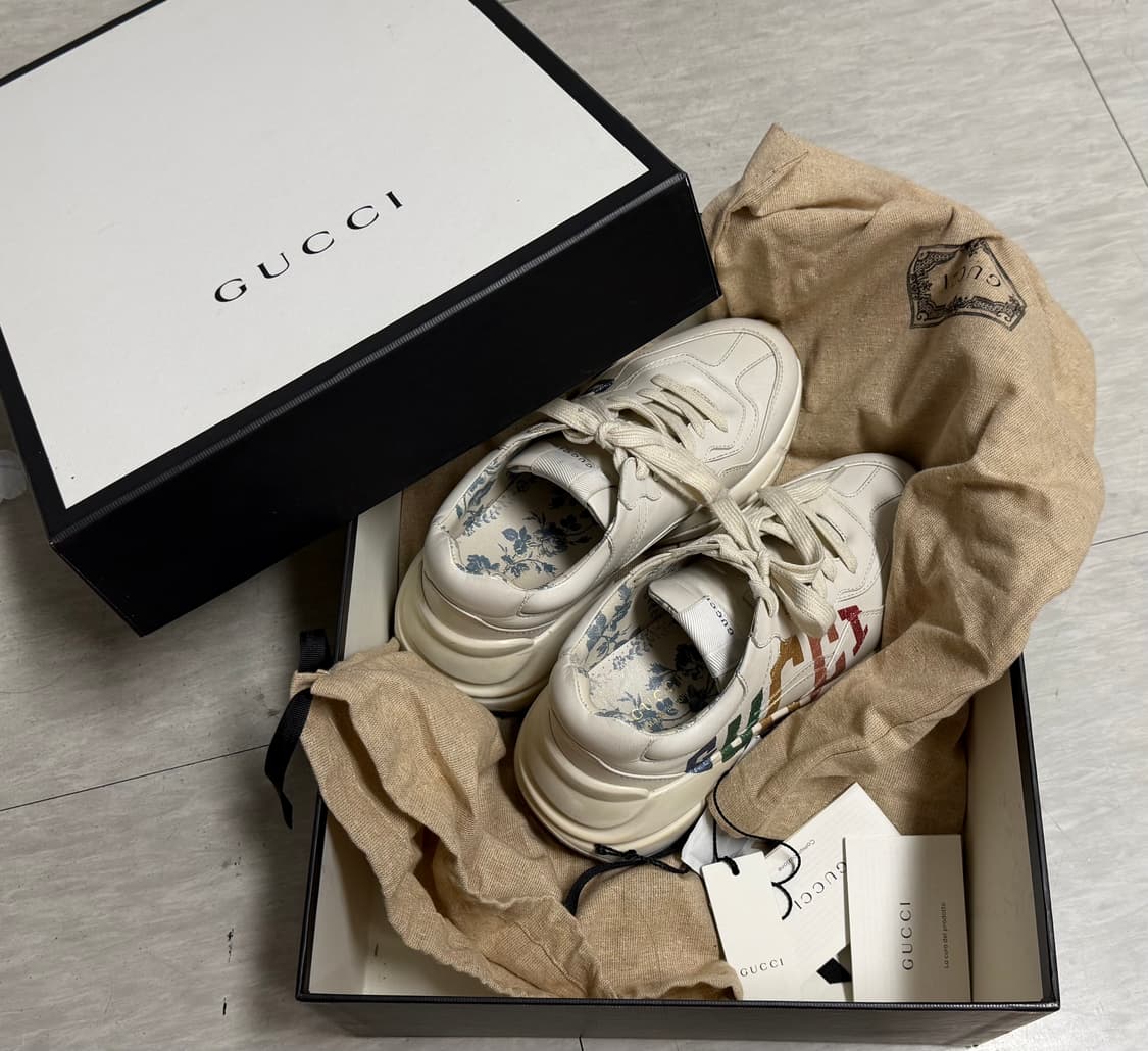 [정품] 구찌 라이톤 레인보우 스니커즈 225-230 상품이미지8