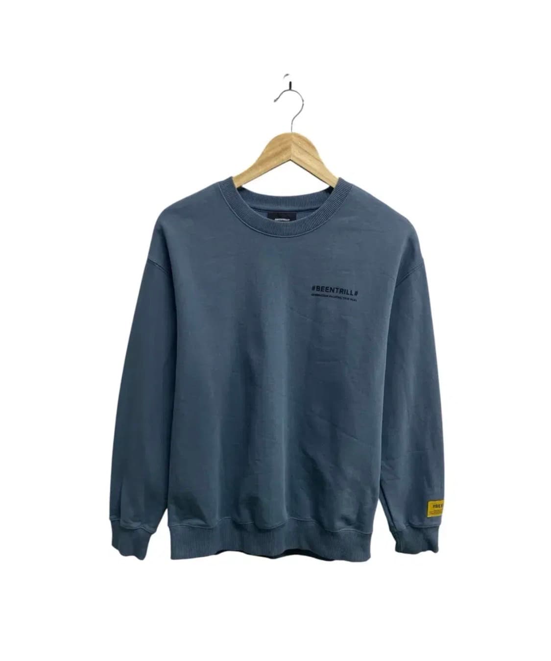 빈트릴 옐로우 해시태그 맨투맨 S 상품이미지3