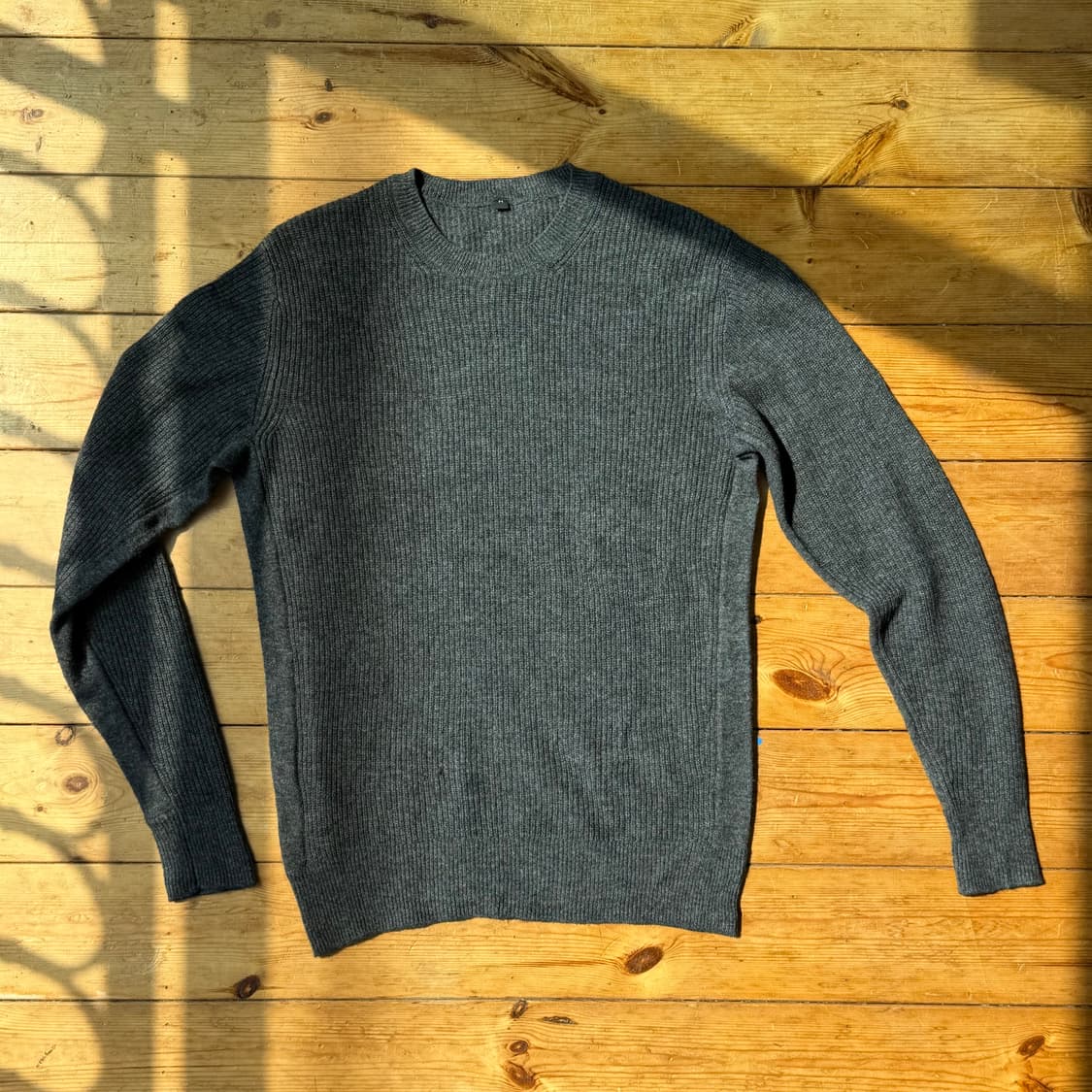 무인양품 울100 리브 니트 상품이미지1