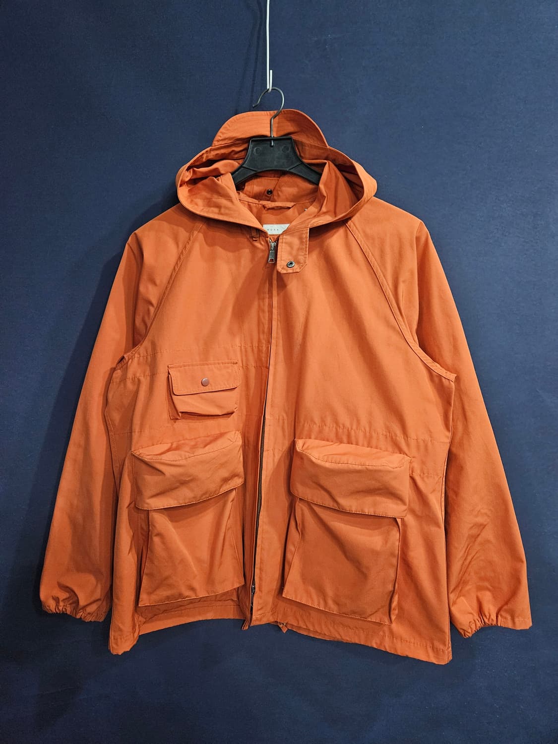 모아 오렌지 남성 세미오버핏 100~105 후드집업 자켓  상품이미지1