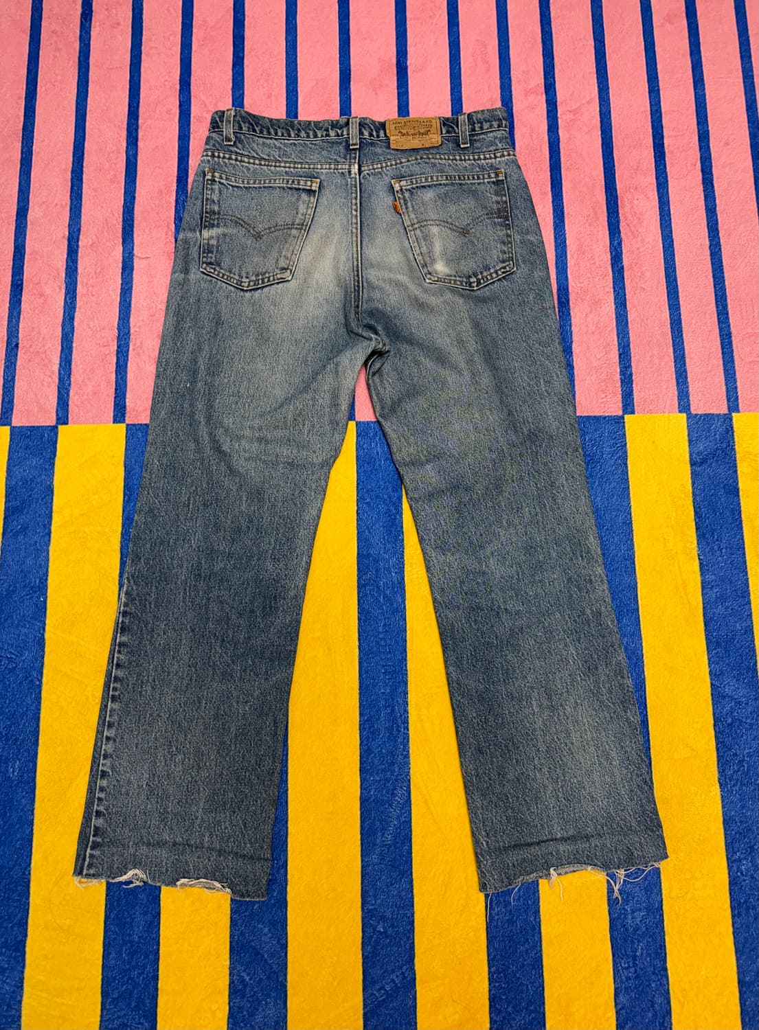 리바이스 오렌지탭 컷팅 데님 33 size 상품이미지2