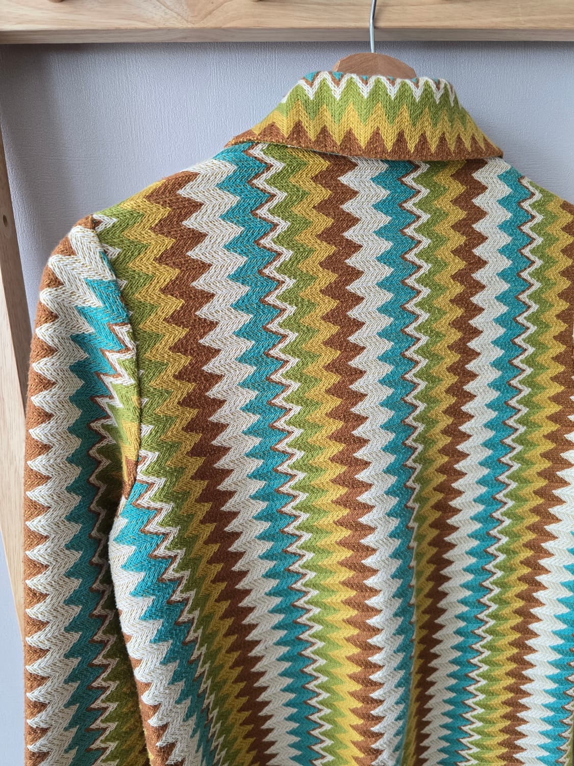 Jocomomola Zigzag Pattern Knit Jacket 상품이미지8