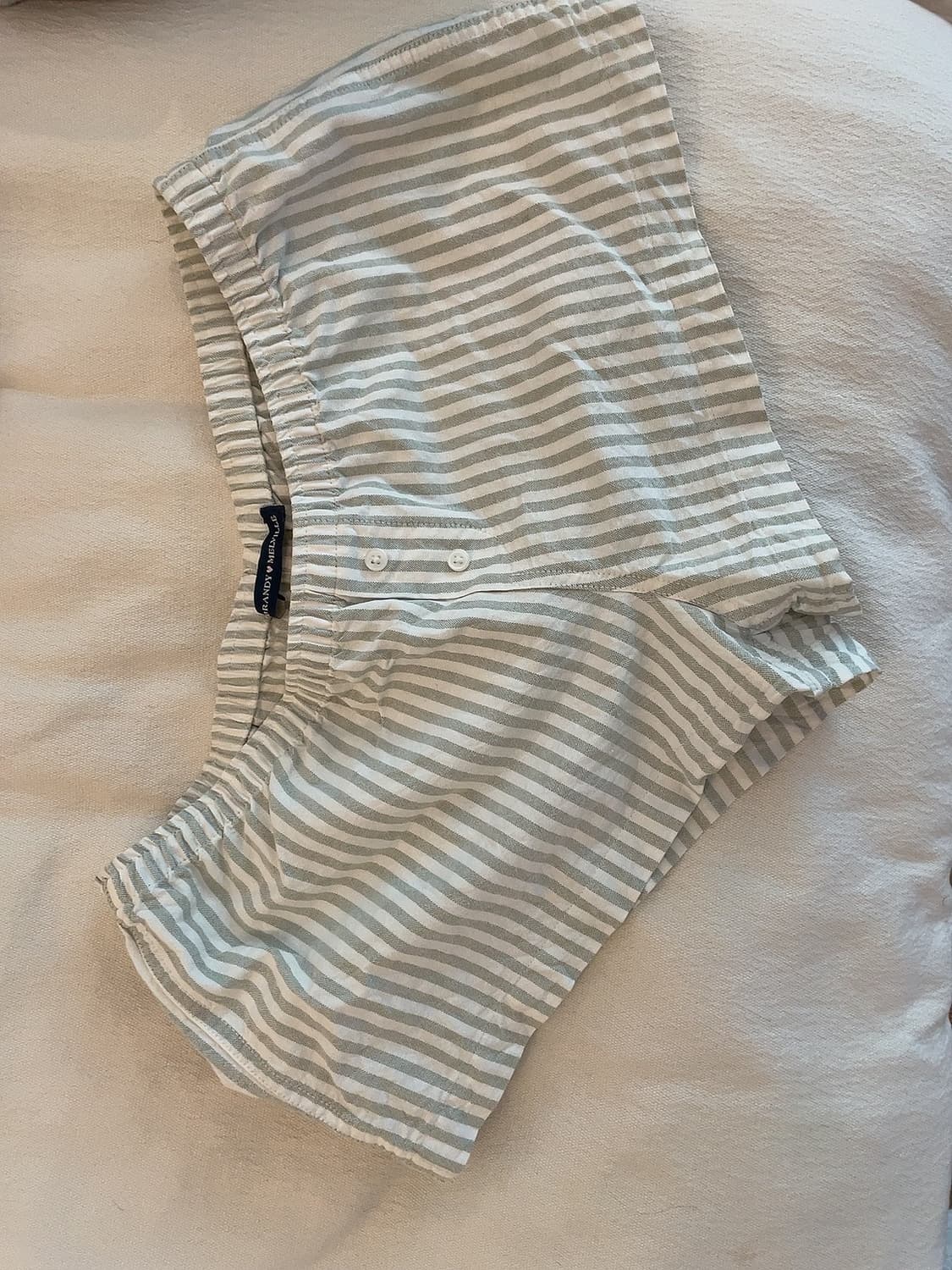 브랜디멜빌 연두색 스트라이프 반바지 쇼츠 상품이미지1