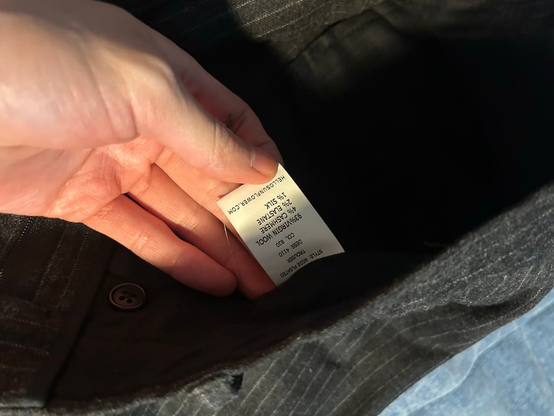 wide pleated trouser sunflower(46) 상품이미지3