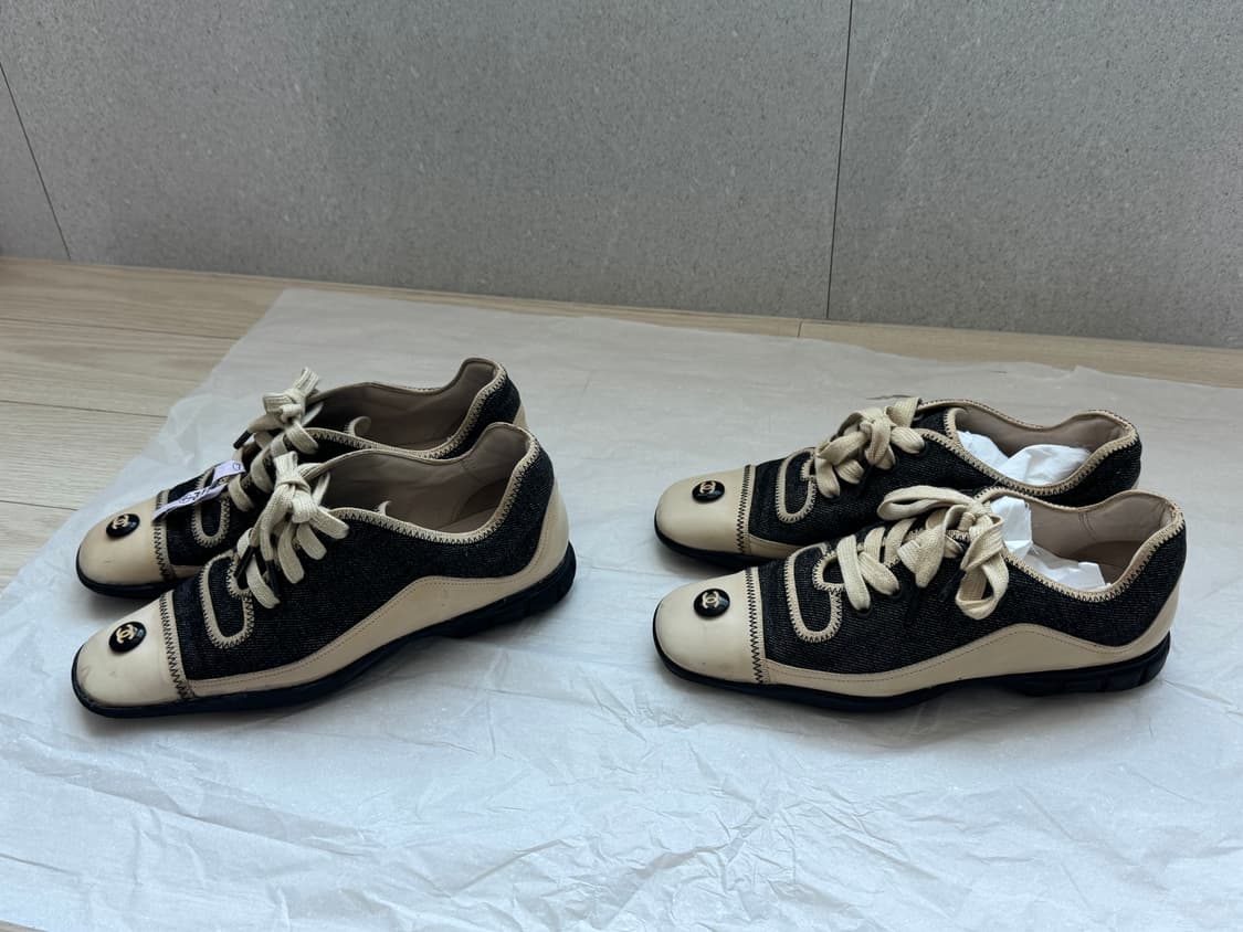 샤넬 80’s 빈티지 데님 코코마크 스니커즈 상품이미지2