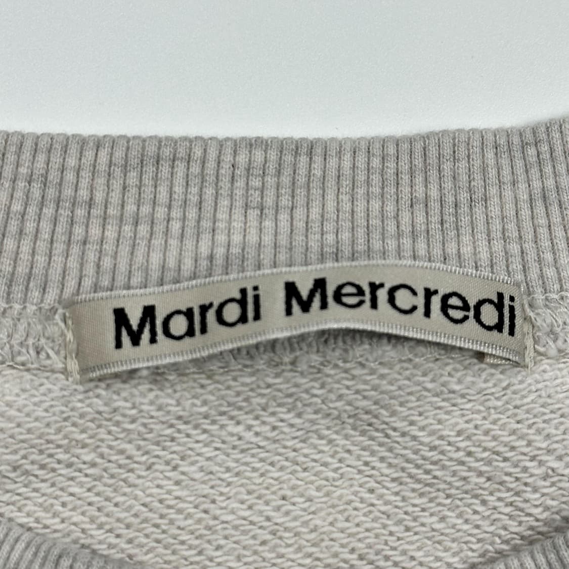 마르디 메크르디 베이직 박시핏 맨투맨 그레이 Free 상품이미지5