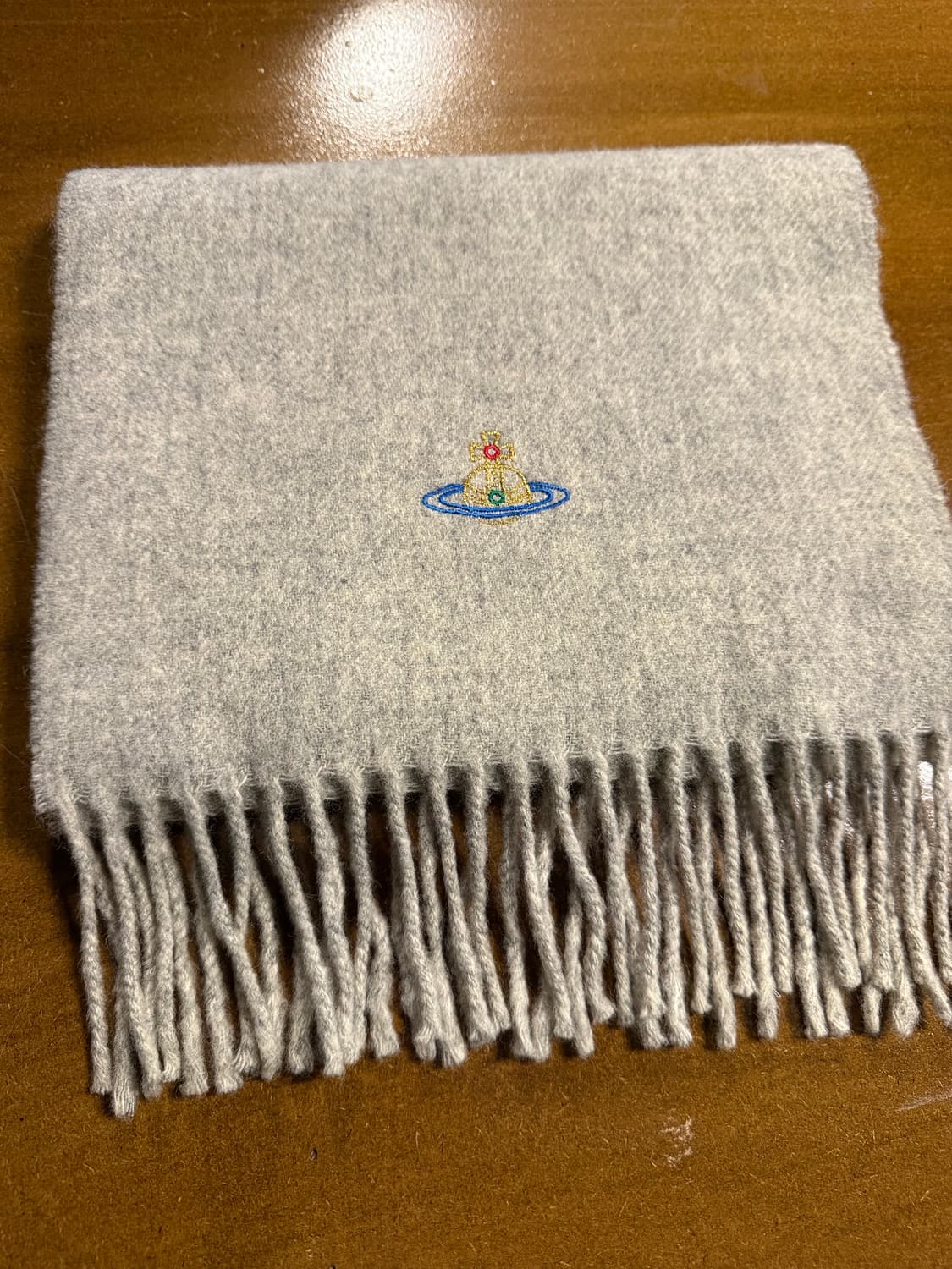 비비안웨스트우드 Vivienne Westwood 오브 자수 울 머플러 상품이미지2