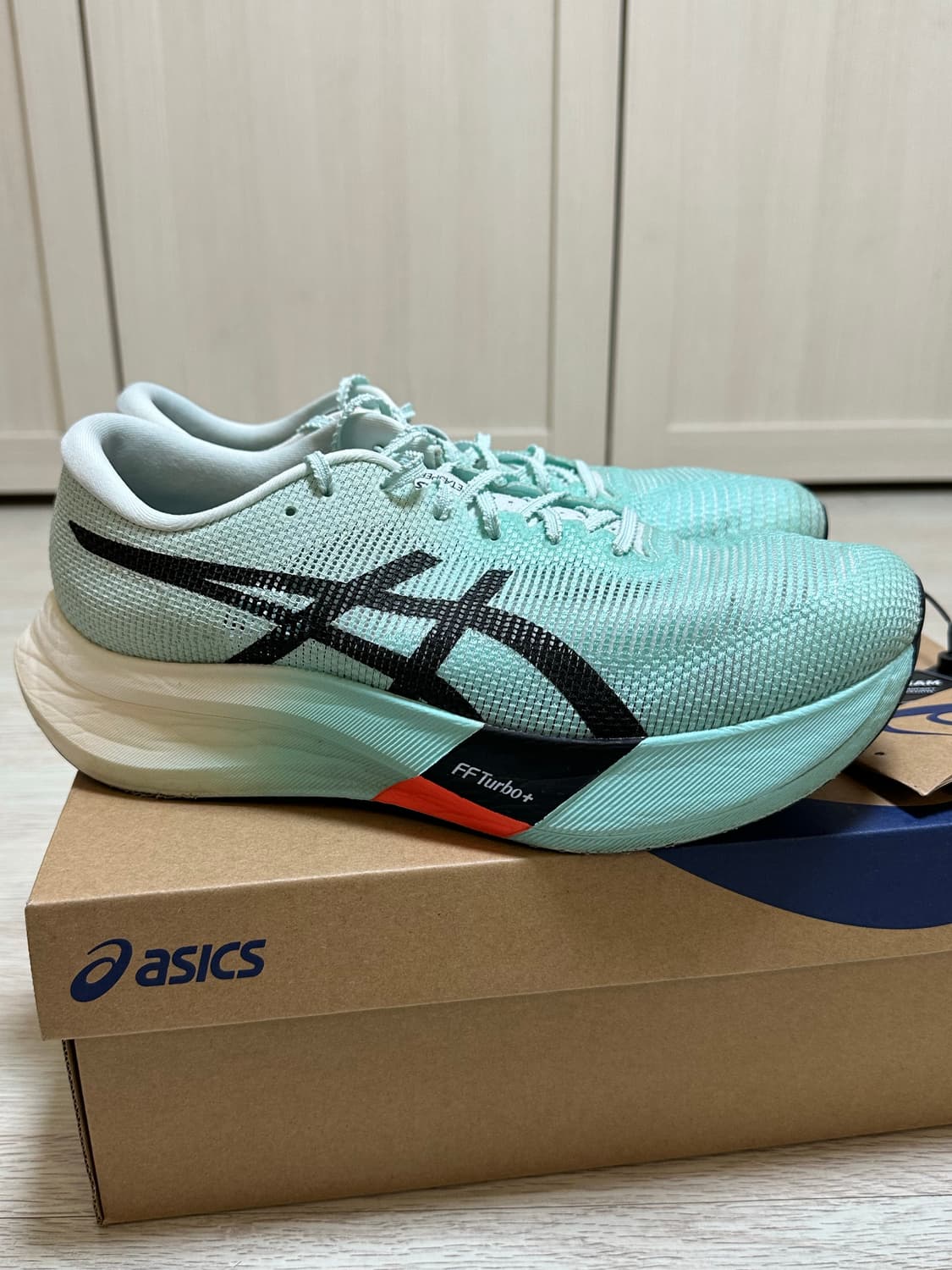 [270] 아식스 메타스피드 엣지 파리 일루미네이트 민트 블랙 상품이미지6