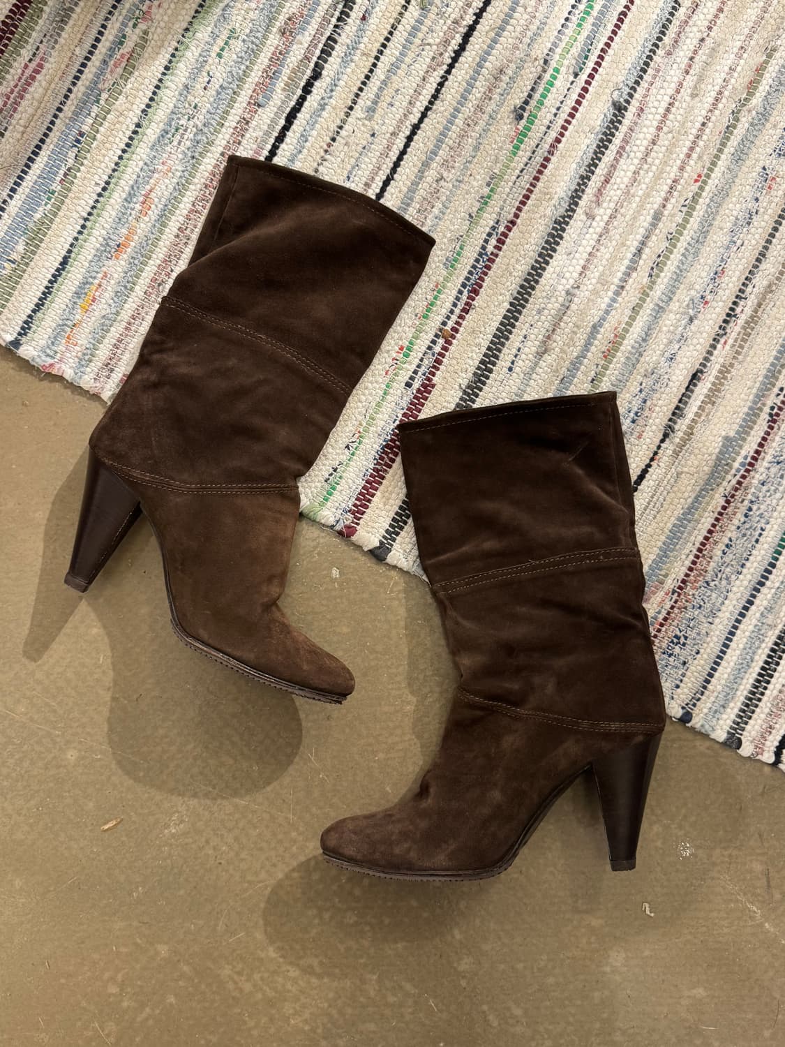 다크브라운 스웨이드 부츠힐 상품이미지3