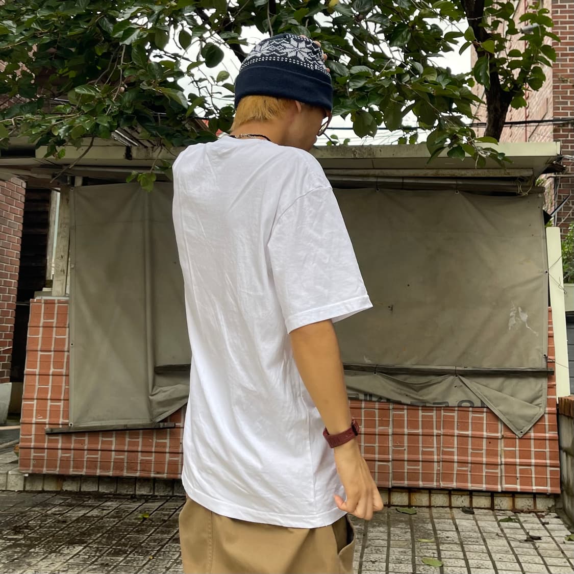 빈티지 노르딕 패턴 비니 상품이미지1