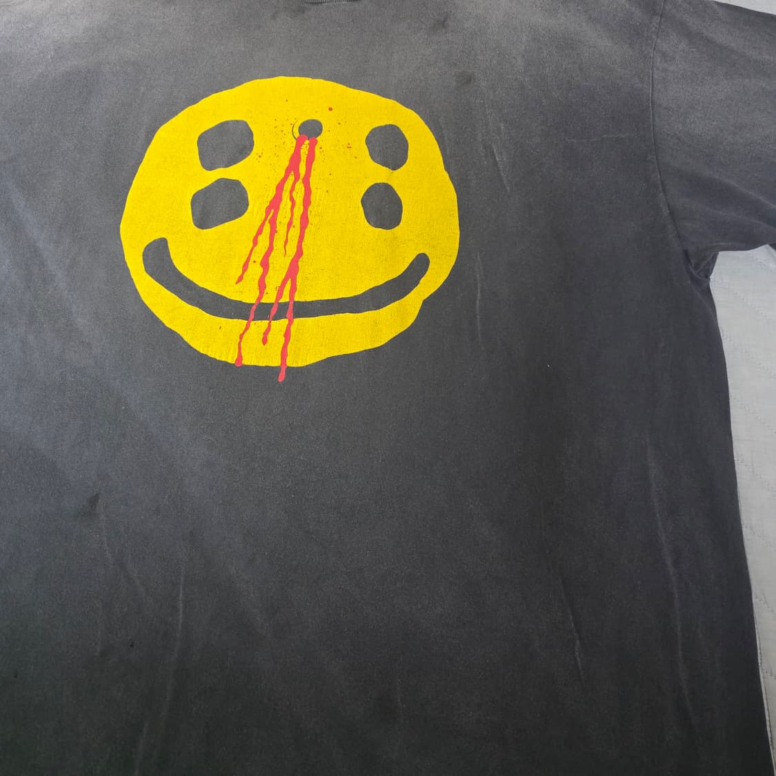 [XL] 세인트미카엘 CPFM 헤드샷 스마일리 티셔츠 블랙 상품이미지3