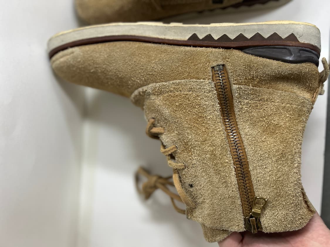 visvim 비즈빔 베이지 그리스목 지퍼 하이 부츠 275 상품이미지7